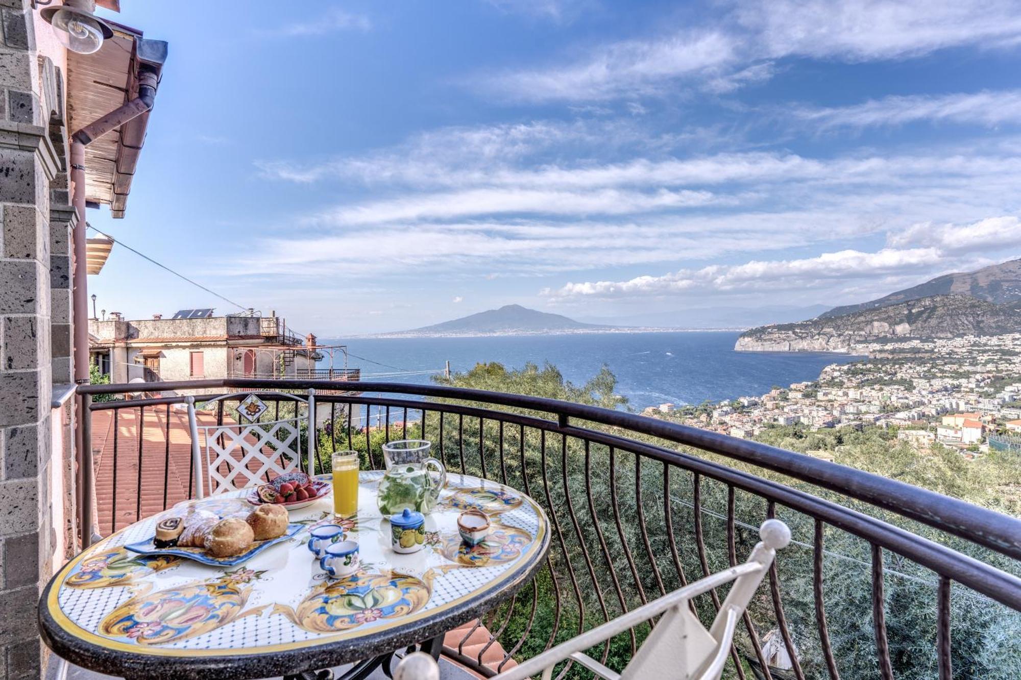 Villa Caruso Private Heated Pool & Sea View Sorrent Exterior foto